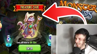 THE BIGGEST TREASURE CAVE NERF IN MONSTER LEGENDS!