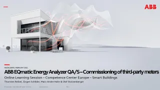 Online Learning Session about ABB EQmatic Energy Analyzer QA/S – Commissioning of third-party meters