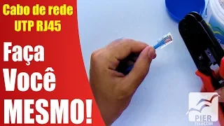 DIY Como crimpar cabo de rede com o conector RJ45 em apenas 2 minutos!