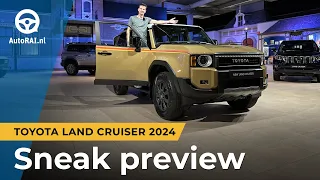 De nieuwe Toyota Land Cruiser (2024) is VET & RETRO! - SNEAK PREVIEW - AutoRAI TV