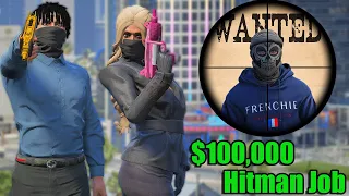 Hitman Hunting Frenchie in GTA 5 RP