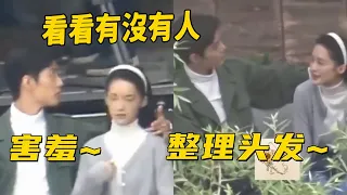 肖戰片場撫摸李沁頭髮，不料被路人拍下，對視時肖戰閃躲的眼神，他的反應太真實，肖戰對李沁的好，隱藏的很深