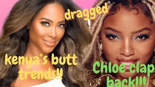KENYA MOORE DRAGGED BECAUSE OF HER BUTT ON DWTS VIDEO😳😱| CHLOE BAILEY CLAPS BACK !!!!!!