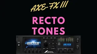 Axe-Fx III Tutorial - Dialling in the Recto Models