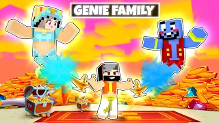 Adopted By MAGICAL GENIE FAMILY in Minecraft! (Hindi)
