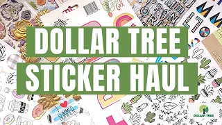 DOLLAR TREE STICKERS HAUL #dollartree #stationery #stickers