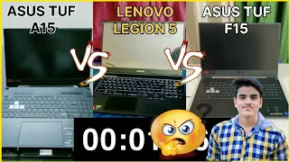 Lenovo Legion 5 Vs Asus Tuf A15 Vs Asus Tuf F15 Booting On Time Of All Laptops| #shorts #viralshorts