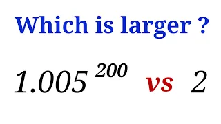 Math Olympiad Question | Which Is Larger? | You should learn this method