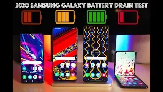 2020 Samsung Battery Drain Test / Galaxy S20 vs Galaxy S20 Plus vs Galaxy S20 Ultra Vs Galaxy Z Flip