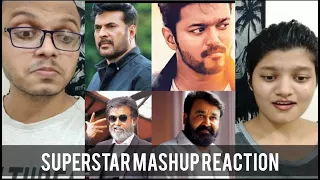 SUPERSTAR MASHUP REACTION | Mohanlal | Rajnikanth | Thalapathy Vijay | Mammootty | RECit Reactions