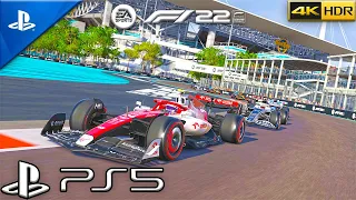 F1 22 Gameplay [PS5] 4K HDR | Quality Mode Ultra Graphics | British Grand Prix Heavy Rain