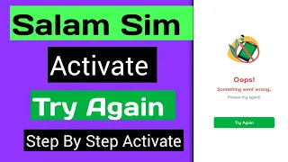 Activate Salam Sim Step By Step |Activate salam sim by salam mobile app | Salam sim activation