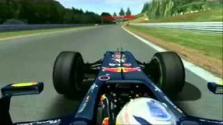 Sebastian Vettel Onboard Belgium 2010 (rfactor)