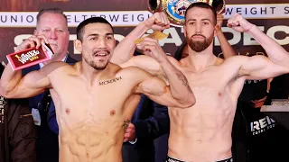 TEOFIMO LOPEZ VS SANDOR MARTIN • FULL WEIGH IN SHOW & FACE OFF VIDEO