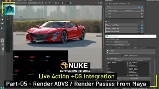 CG Live Action Compositing - Part 05 - How to Render AOVs in Maya with Arnold | Passes Rendering