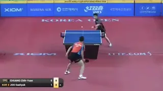 Table tennis - Joo Saehyuk the best defender of all time