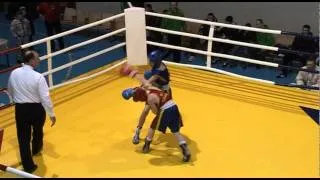 E. Storpirštis vs. M. Žmuidina (42 kg). 2012 year Z. Katilius international boxing tournament