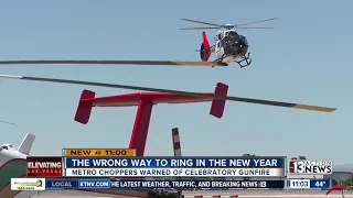 Las Vegas Police Helicopter reports celebratory New Year gunfire from the air