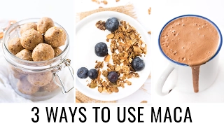 HOW TO USE MACA POWDER | 3 healthy recipes