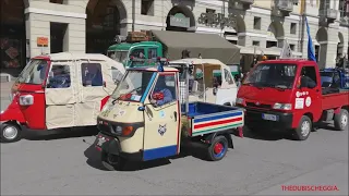 SFILATA APE CAR PIAGGIO A CUNEO, DOMENICA. 10 - 4 - 2022.