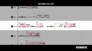 How Deep Is Your Love? - Bee Gees | Drum Chart | Drummate