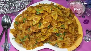 Indian Kheema Pasta || How To Make Minced Meat Pasta At Home In Hindi/Urdu - With English Subtitles