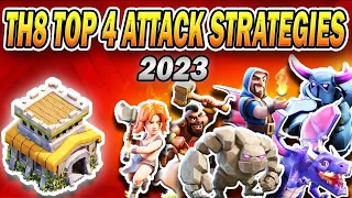 Top 4 Easiest TH8 Attack Strategies 2023 | Best Town Hall 8 Attacks (Clash of Clans)