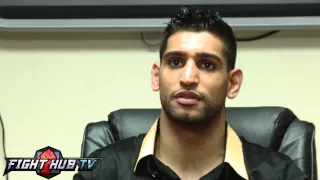 Amir Khan "Floyd Mayweather cant punch he would never hurt me"