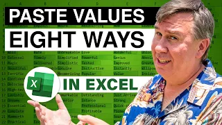 Excel - 8 Ways to Paste Values - Episode 1814