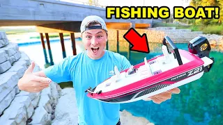 Rc Boat Fishing For Big Fish!