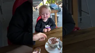 When your toddler is a distinguished gentleman! ☕️🥺 (🎥: TT/ gunnertheketokid)