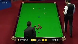 Ronnie O'Sullivan Bangs His Cue Then Goes On To Make A Century vs Matthew Stevens  2019