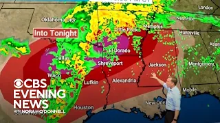 South prepares for drenching rain, possible tornadoes from advancing storm