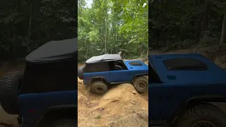 Classic Bronco gets it done at Windrock Park #bronco #offroad #fordbronco