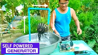 MINI HYDRO GENERATOR || SELF POWERING GENERATOR || FREE ENERGY GENERATOR