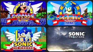 Evolution of START-SCREEN in Sonic Games