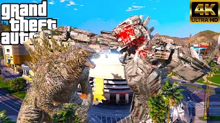 Godzilla Vs MechaGodzilla Epic Fight ( GTA V Mods )
