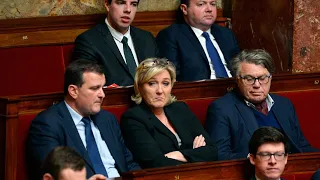 Marine Le Pen campaigns ahead of French election