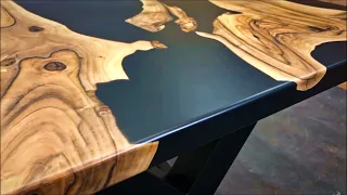 Building a Stunning DIY Walnut and Epoxy Table from Scratch