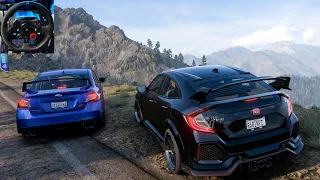 Honda Civic Type R 2018 & Subaru WRX STI 2015 - Forza Horizon 5 | Logitech G29 4K