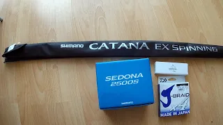 SHIMANO CATANA EX, SHIMANO SEDONA FI, DAIWA J-BRAID X4 и WHITEFOX. Краткий обзор новых снастей.