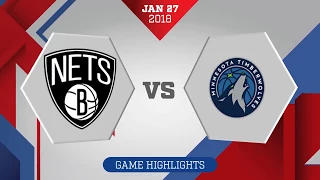 Brooklyn Nets vs. Minnesota Timberwolves - January 27, 2018