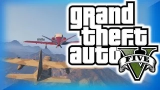 GTA 5 Online Funny Moments 23 - Landing a Plane on a Plane, Air Tag, and The Greatest Mugger Ever!