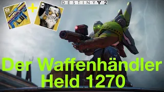 Destiny 2 Der Waffenhändler Strike - Held 1270 - Titan - Wolkenschlag + Harnisch der Sternschnuppe