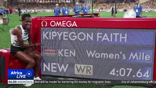 Faith Kipyegon shatters women's mile world record in Monaco