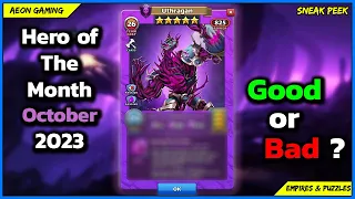 Review & Grading Hero of The Month Uthragan - Empires & Puzzles |Sneak Peek|