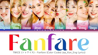 TWICE - 'Fanfare' [Color_Coded_Lyrics Kan/Rom/Eng Lyrics) | reposted