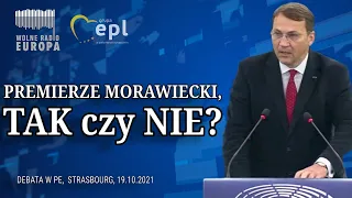 Radosław Sikorski, wystąpienie podczas debaty w PE o kryzysie praworządności w Polsce