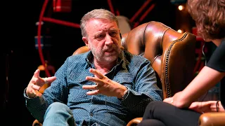 Peter Hook with Agnès Marquès at Primera Persona 2019