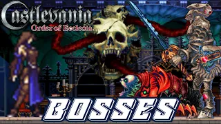 Castlevania: Order of Ecclesia - All Bosses [No Damage]
